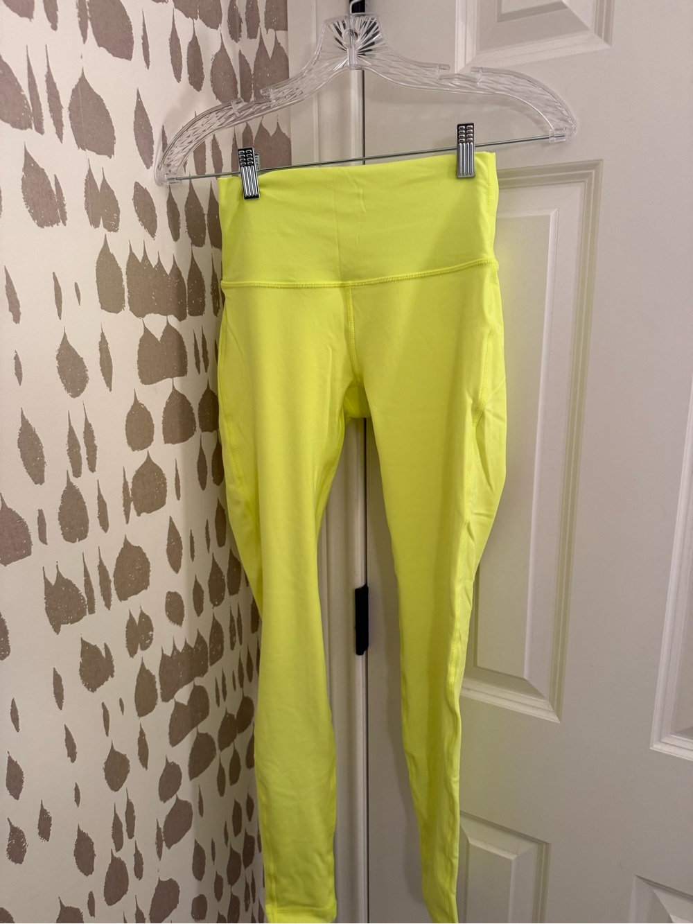 lululemon athletica Neon Yellow High-Waist Leggings